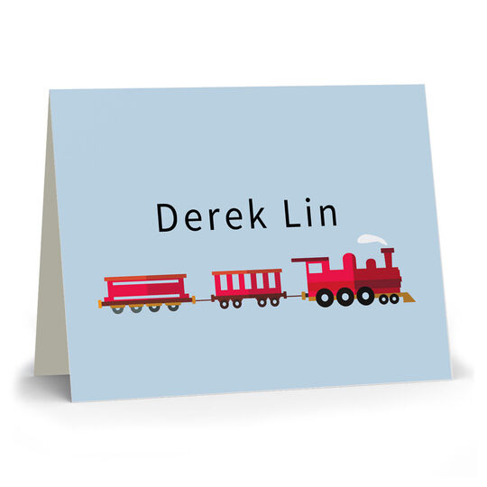 Train Folded Note Cards
